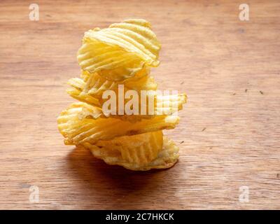 Frites bouclés, exemple de nourriture à haute vitesse et de nourriture à haute vitesse Banque D'Images