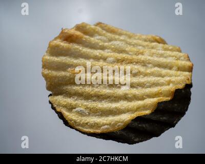 Frites bouclés, exemple de nourriture à haute vitesse et de nourriture à haute vitesse Banque D'Images