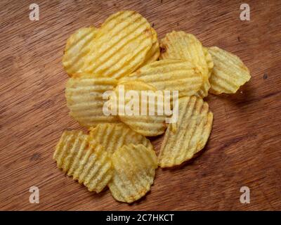 Frites bouclés, exemple de nourriture à haute vitesse et de nourriture à haute vitesse Banque D'Images