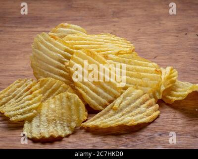 Frites bouclés, exemple de nourriture à haute vitesse et de nourriture à haute vitesse Banque D'Images