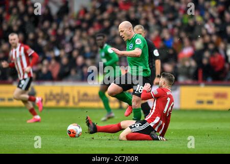 22 Février 2020, Bramall Lane, Sheffield, Angleterre; Premier League, Sheffield United / Brighton Et Hove Albion : Banque D'Images