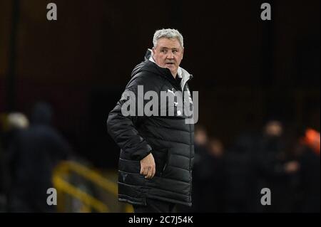 11 janvier 2020, Molineux, Wolverhampton, Angleterre, Premier League, Wolverhampton Wanderers v Newcastle United : Steve Bruce manager de Newcastle United après le Crédit : Richard Long/News Images Banque D'Images