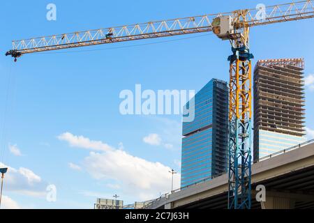 De hauts bâtiments d'un centre d'affaires moderne Banque D'Images