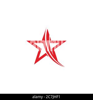 motif géométrique simple représentant une étoile de brillance pour un logo dynamique de la marque Illustration de Vecteur