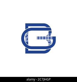 vecteur de la lettre gb design géométrique pour tenir pour le logo de la marque Illustration de Vecteur