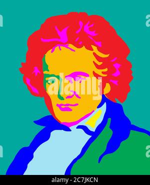 Beethoven, musique, 9. Symphonie, anniversaire, ode to joy, orchestre, piano, classique, symphonique, cordes, instruments à vent Banque D'Images