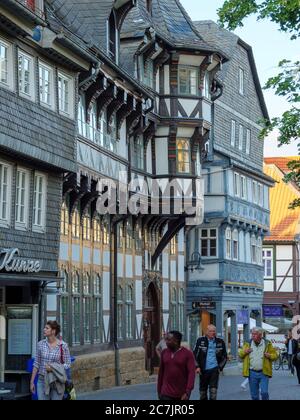 Vieille ville de Goslar, patrimoine mondial de l'UNESCO, Basse-Saxe, Allemagne Banque D'Images