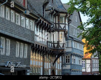 Vieille ville de Goslar, patrimoine mondial de l'UNESCO, Basse-Saxe, Allemagne Banque D'Images