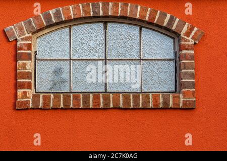 Façade de maison, fenêtre, décoratif Banque D'Images