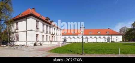 Bibliothèque d'état dans l'ancien Kavalierhaus et le musée Ostholstein à Schloßeplatz, Eutine, Schleswig-Holstein, Allemagne, Europe Banque D'Images