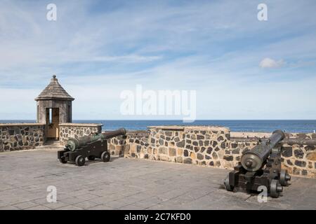 Fortification de la Bateria de Santa Barbara, Puerto de la Cruz, Tenerife, Iles Canaries, Espagne Banque D'Images