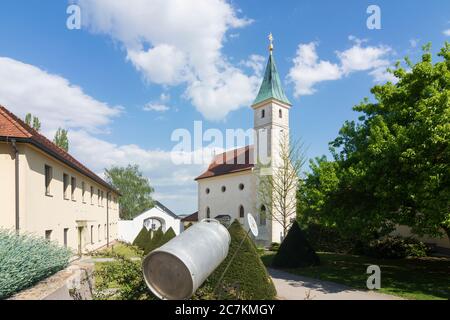 Wieselburg-Land, Château de Schloss Weinzierl, aujourd'hui Francisco Josephinum a Höhere Bundeslehr- und Forschungsanstalt für Landwirtschaft, Landtechnik und Lebensmittel- und Biotechnie. (Institut fédéral supérieur d'enseignement et de recherche pour l'agriculture, le génie agricole et l'alimentation et la biotechnologie), région de Mostviertel, Niederösterreich / Basse-Autriche, Autriche Banque D'Images