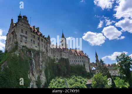 Sigmaringen, BW / Allemagne - 12 juillet 2020 : vue sur le château de Hohenzollern Sigmaringen Banque D'Images