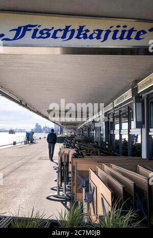 Landungsbrücken, port, Hambourg, Allemagne Banque D'Images