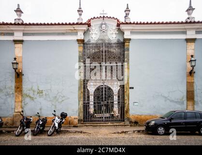 Entrée du cimetière à São João del Rei Banque D'Images