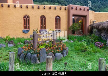 Termas de Papallacta et Hot Springs Resort en Equateur. Banque D'Images