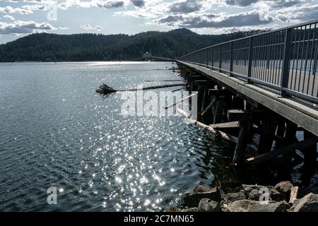 Lac Chatcolet, parc national de Heyburn, Idaho Banque D'Images