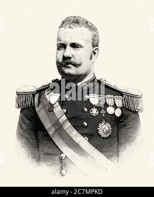 Carlos I du Portugal (Lisbonne 1863 - 1908), a été le troisième à dernier roi du Portugal et de l'Algarve. Alias le Martyr. Portugal, Europe. De la Ilustracion Española y Americana 1895 Banque D'Images