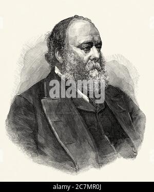 Robert Arthur Talbot Gascoyne-Cecil (Hatfield 1830 - 1903) III Marquis de Salisbury, éminent politicien britannique, mieux connu sous le nom de Lord Salisbury. De la Ilustracion Española y Americana 1895 Banque D'Images