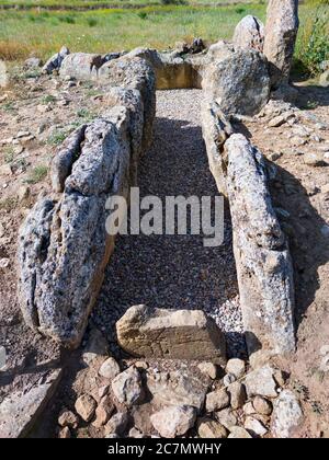 Dolmen El Sotillo à Leza dans la Rioja Alavesa. Alava, pays basque, Espagne, Europe Banque D'Images