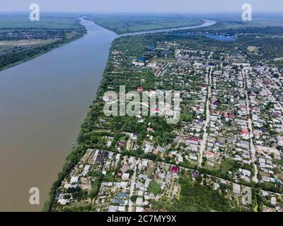 Delta du Danube, Vylkove, Odessa OB, Ukraine, Europe de l'est. 12 juillet 2020. DELTA DU DANUBE, VYLKOVE, OBLAST D'ODESSA, UKRAINE - 11 au 15 JUILLET 2020: Vue aérienne sur la Réserve de biosphère du Danube dans le delta du Danuble crédit: Andrey Nekrasov/ZUMA Wire/Alamy Live News Banque D'Images