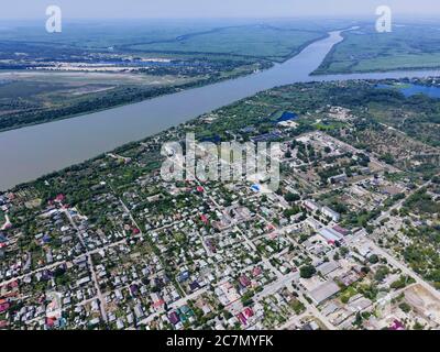 Delta du Danube, Vylkove, Odessa OB, Ukraine, Europe de l'est. 12 juillet 2020. DELTA DU DANUBE, VYLKOVE, OBLAST D'ODESSA, UKRAINE - 11 au 15 JUILLET 2020: Vue aérienne sur la Réserve de biosphère du Danube dans le delta du Danuble crédit: Andrey Nekrasov/ZUMA Wire/Alamy Live News Banque D'Images