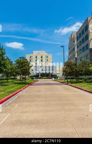 Memorial Hermann The Woodlands Medical Center, qui fait partie du plus grand système de santé à but non lucratif du Texas, à The Woodlands, Texas. Banque D'Images