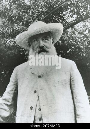 Claude Monet, peintre français, fondateur de la peinture impressionniste française Banque D'Images