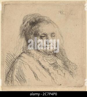 Œuvres d'art du célèbre ancien peintre principal Rembrandt. Banque D'Images