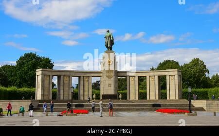 Monument commémoratif de guerre soviétique de Tiergarten, Berlin, Allemagne Banque D'Images