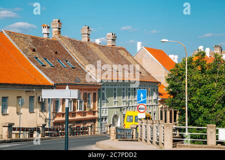 La vieille ville médiévale de Petrovaradin en Serbie Banque D'Images