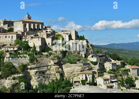 Magnifique village médiéval de Gordes, Provence, France Banque D'Images