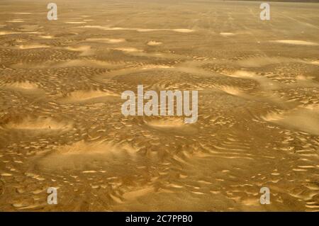 Motifs de sable de la plage de Talacre Banque D'Images