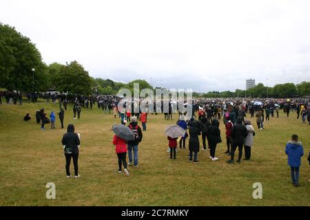 Black Lives Matter Protest, Nottingham, Royaume-Uni. 7 juin 2020 Banque D'Images