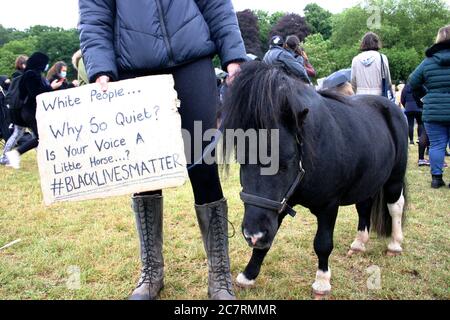 Black Lives Matter Protest, Nottingham, Royaume-Uni. 7 juin 2020 Banque D'Images