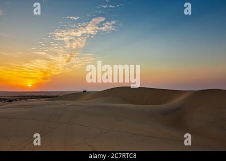 Magnifique vue sur le désert en Arabie Saoudite à Al Hofuf. Banque D'Images