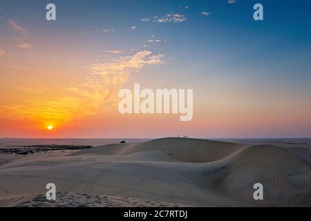 Magnifique vue sur le désert en Arabie Saoudite à Al Hofuf. Banque D'Images