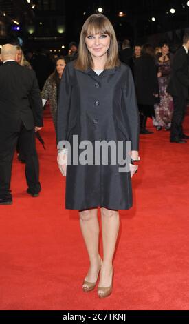 Carol Vorderman assiste à la Royal film Performance de Hugo en 3D, Odeon Leicester Square, Londres. 28 novembre 2011 © Paul Treadway Banque D'Images