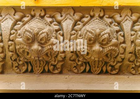 Décoration intérieure de Wat Chantaransay ou Pagode de Candaransi - pagode khmère 2020 à Ho Chi Minh ville (Saigon), Vietnam Banque D'Images