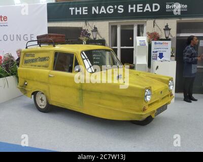 Fools and Horses Van Robin reliant Banque D'Images