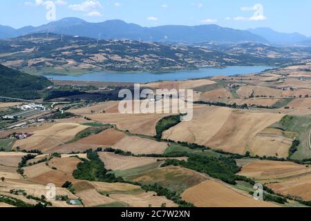 Cairano - Panorama dal Borgo Castello Banque D'Images