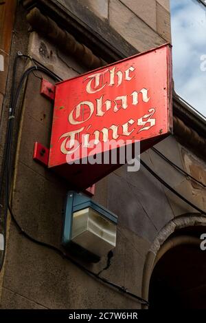 Oban, Argyll, Écosse, Royaume-Uni. Juillet 2020. Le bureau du journal local, The Oban Times. Banque D'Images