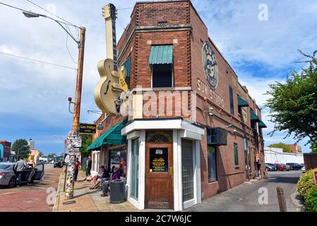 Memphis, TN, États-Unis - 24 septembre 2019 : le légendaire Sun Studio sur Union Avenue a été appelé le lieu de naissance de Rock and Roll. Propriétaire Sam Phillips Banque D'Images