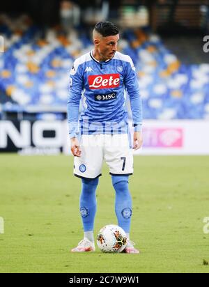 Naples, Campanie, Italie. 19 juillet 2020. Pendant le match de football italien Serie A SSC Napoli vs Udinese le 19 juillet 2020 au stade San Paolo à Naples.in photo: CALLAjon crédit: Fabio Sasso/ZUMA Wire/Alamy Live News Banque D'Images