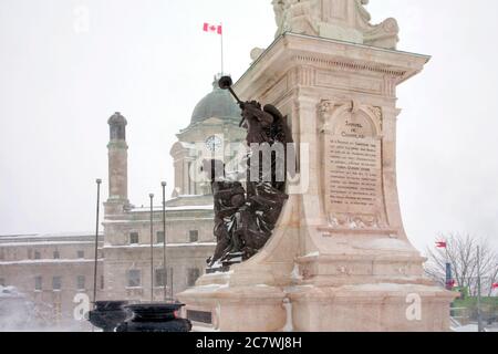 Monument Samuel de Champlain à Québec, Québec, Canada Banque D'Images