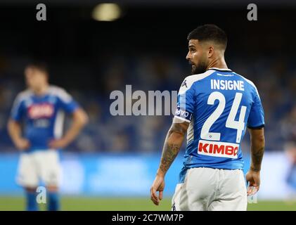 Naples, Italie. 19 juillet 2020. 19 juillet 2020; Stadio San Paolo, Naples, Campanie, Italie; Serie A football, Napoli contre Udinese; Lorenzo Insigne de Napoli crédit: Action plus Sports Images/Alay Live News Banque D'Images