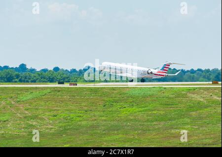 Avion régional de Canadair CRJ-900 Banque D'Images