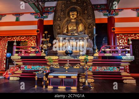 Statue de Bouddha, temple Kiyomizu-dera, Kyoto, Japon Banque D'Images