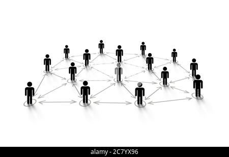 Connecter les personnes en ligne dans le monde entier. Concept de réseau social. Illustration vectorielle Illustration de Vecteur