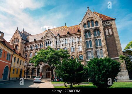 Archives nationales de Hongrie immeuble du château de Buda à Budapest, Hongrie Banque D'Images